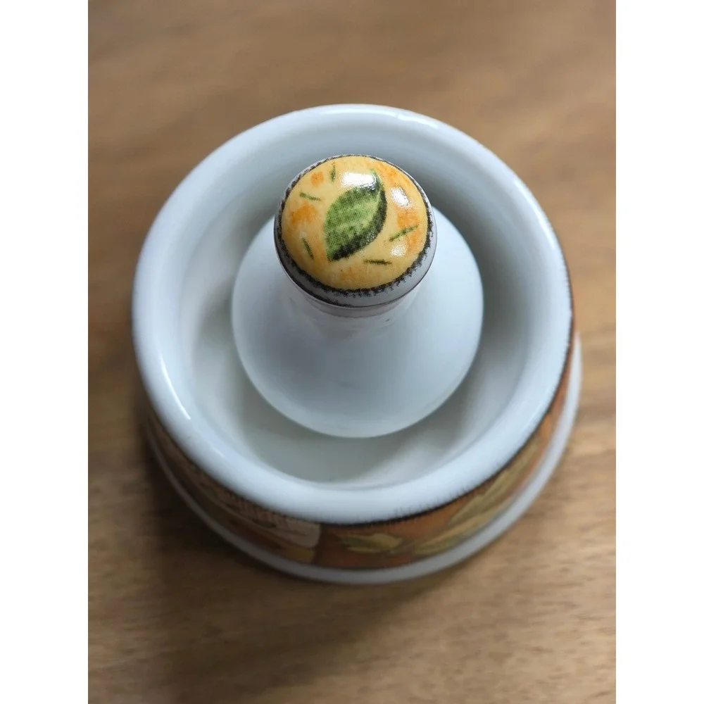 Ceramic Mini Mortar and Pestle Set Epices French Country Garlic Herb Grinder